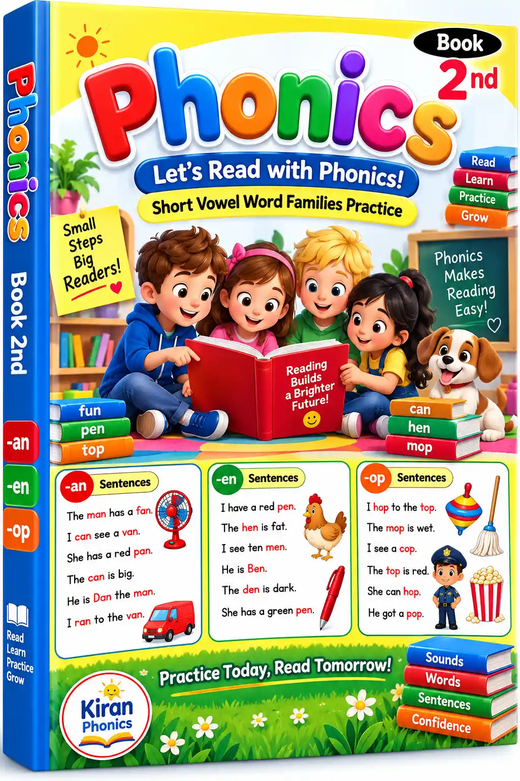 Phonics Book 2 , Phonics Word Families Practice Sentences