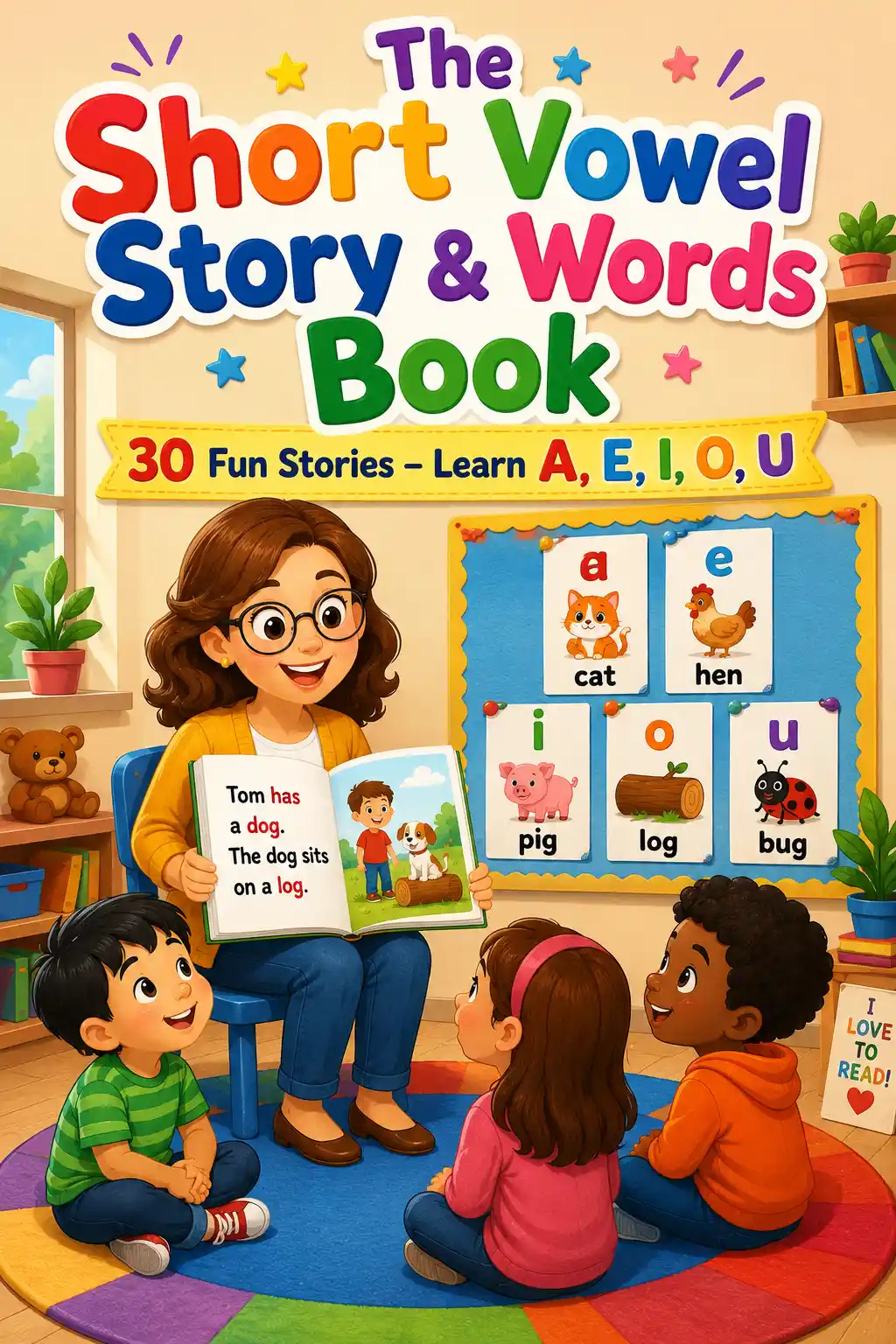 The Short Vowel Story & Words Book